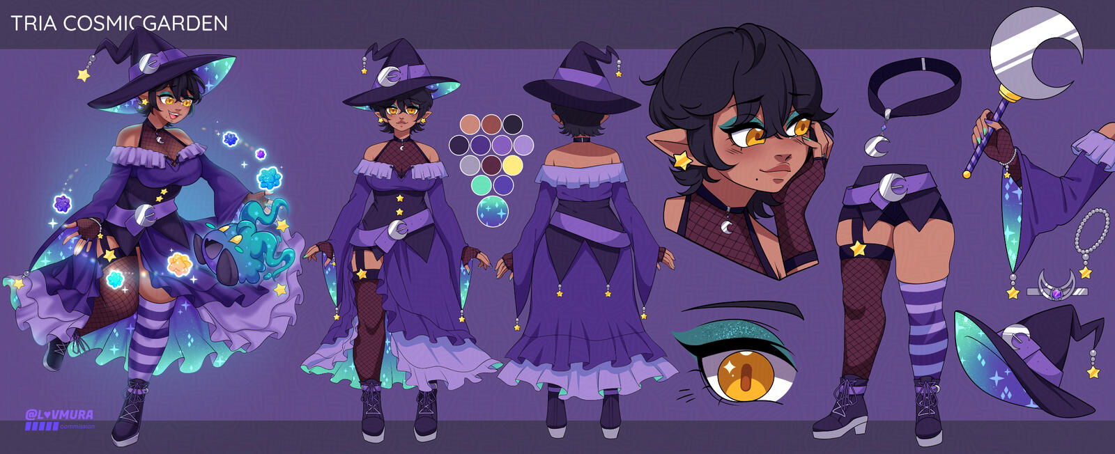 Reference Sheet Commission for Tria Cosmicgarden